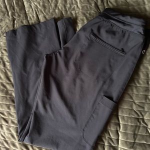 Barco One Black Stretchy Drawstring Waist Petite Scrub Pants